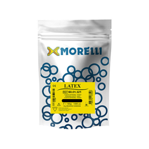 Elástico Intraoral Latex paquete x 1.000 unidades - Morelli