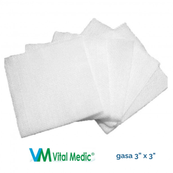 Gasa No tejida No estéril de 3"x 3" paquete x 200 unidades - Vital Medic