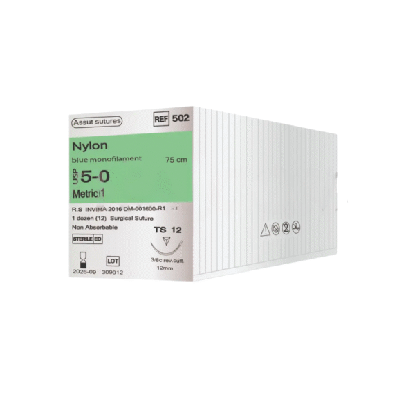 Nylon 5/0 TS-12mm/75cm Poliamida Monofilamento Assut Ref: 502