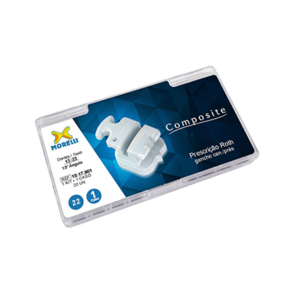 Kit de Bracket Roth Composite .022" Hook Can./Drés - Morelli