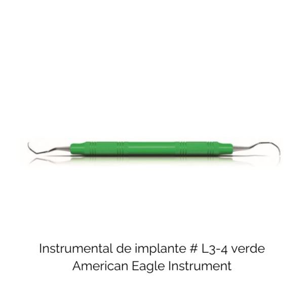 Instrumentos para Implantes L3-4 Verde AEIIL3-4X 3/8SS - American Eagle