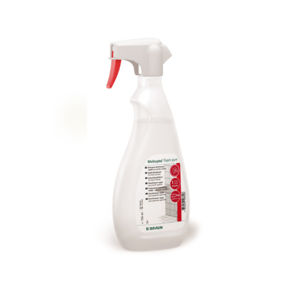 Meliseptol Foam Pure Spray desinfectante de pequeñas superficies  (Amonio Cuaternario IV Generación + Alcohol) frasco x 750 ml - Braun