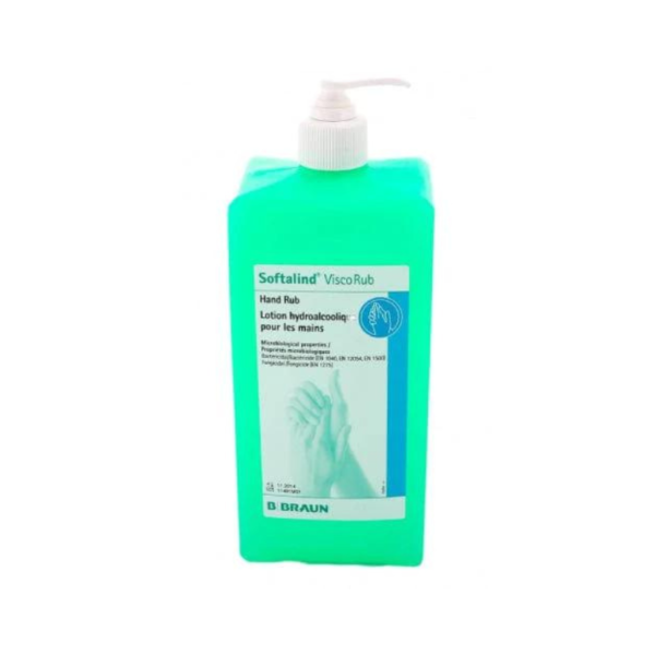 Softalind® ViscoRub Gel para la desinfección higiénica y quirúrgica de las manos Frasco x 1000 ml - Braun