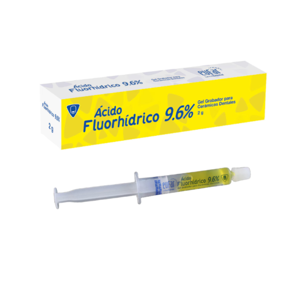 ACIDO FLUORHIDRICO 9.6% GEL (Grabador de porcelana) Jeringa x 2 gr - Eufar