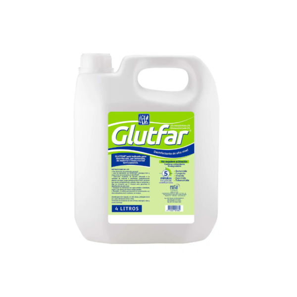 GLUTFAR (desinfectante de alto nivel) Glutaraldehido galon x 4 lts - Eufar