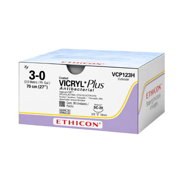 Vicryl Plus Antibacterial 3-0 Ethicon REF VCP123H