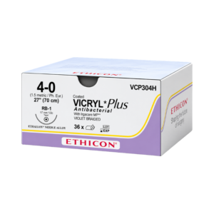 Vicryl Plus Antibacterial 4-0 Ethicon REF VCP304H