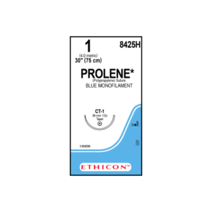 Prolene* 1 CT-1/36mm-75cm, 1/2 circulo ethipoint Polipropileno blue monofilamento caja x 36 unidades - Ethicon