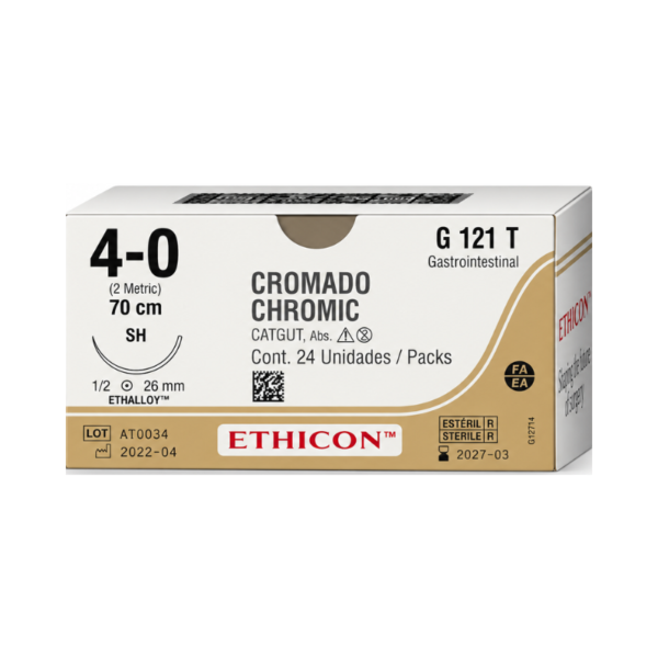 Catgut Cromado 4-0 Ethicon REF G121T
