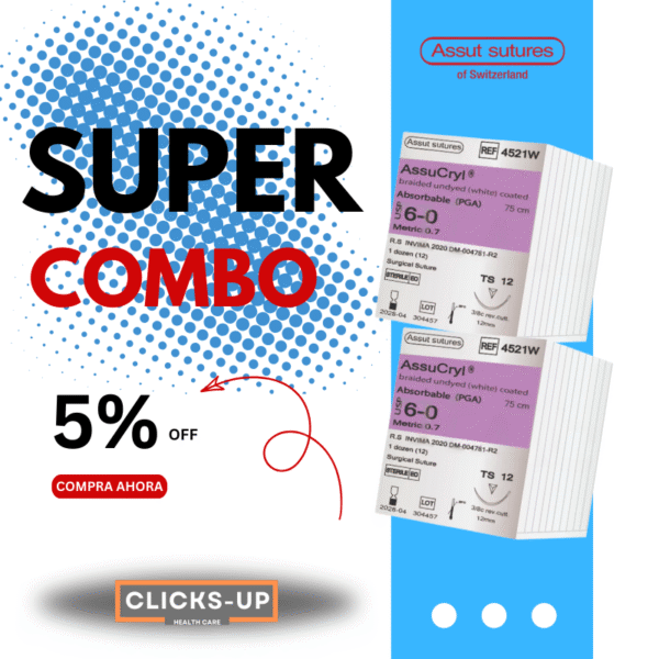 Combo de Assucryl 2 cajas de 6/0 - Assut Sutures