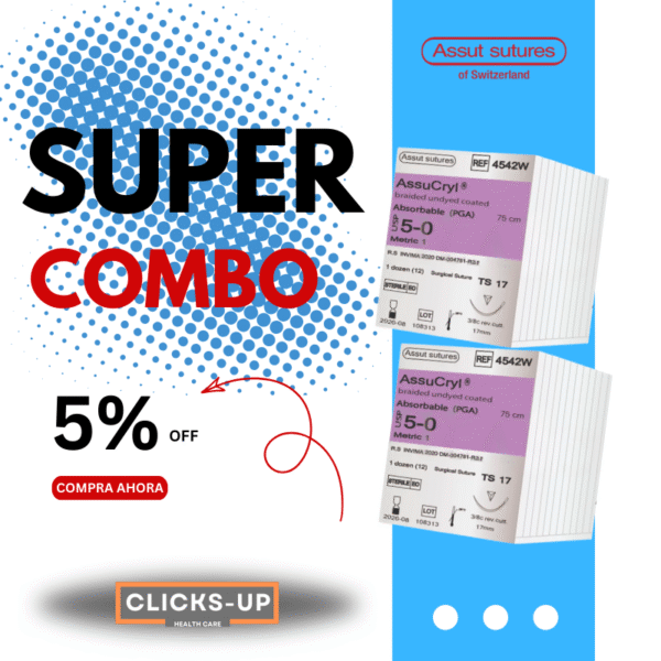 Combo de Assucryl 2 cajas de 5/0 - Assut Sutures