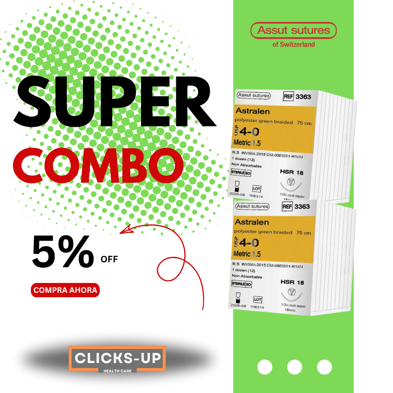 Combo de Astralen 4/0 + 4/0 – Assut Sutures