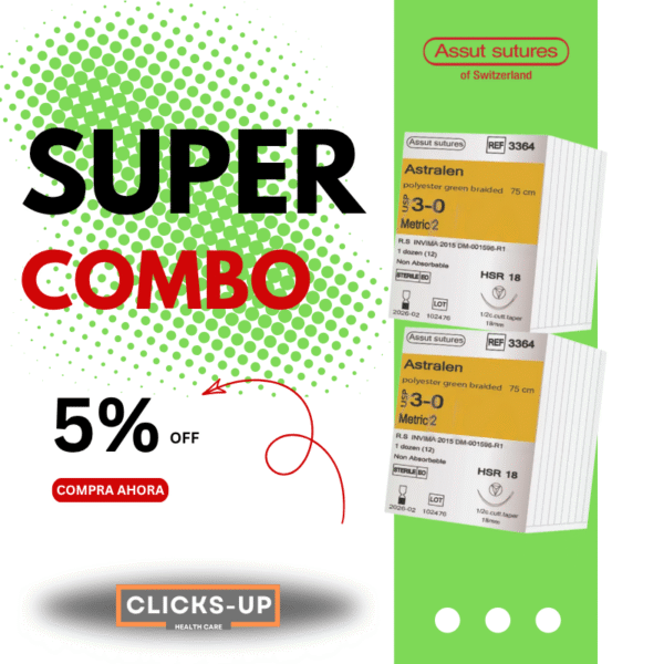 Combo de Astralen 3/0 + 3/0 - Assut Sutures