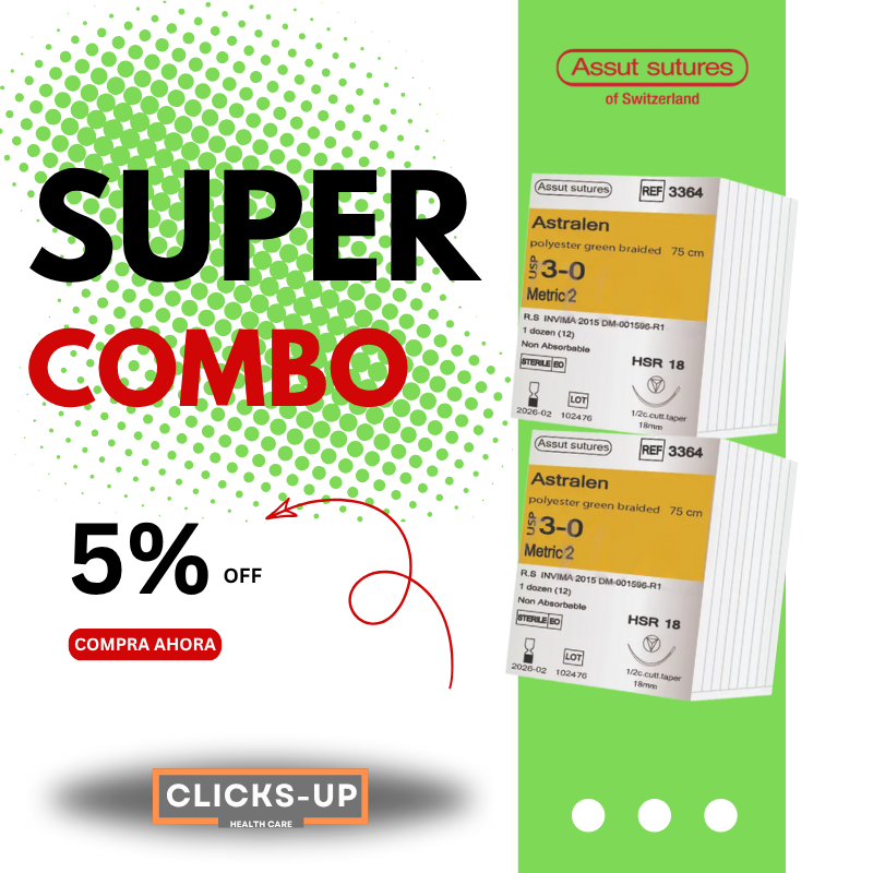Combo de Astralen 3/0 + 3/0 – Assut Sutures