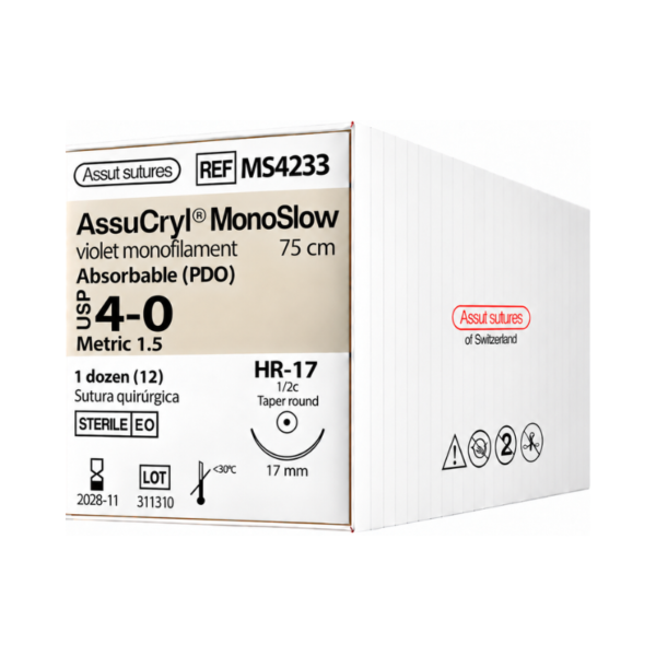 Assucryl Monoslow 4-0 Assut Sutures REF MR4233