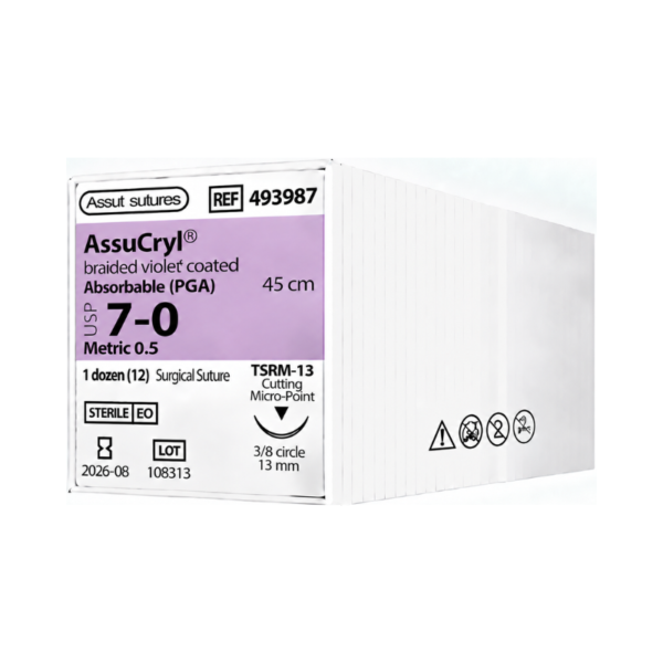Sutura PGA 7-0 Assut Sutures REF 493987