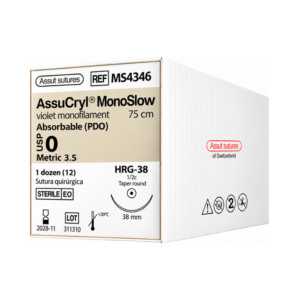 Assucryl Monoslow 0 Assut Sutures REF MS4346