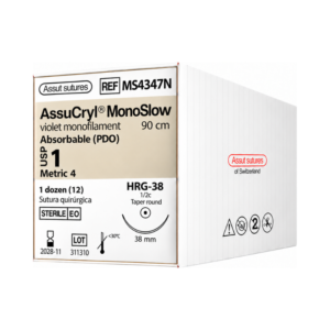 Assucryl Monoslow 1 Assut Sutures REF MS4347N