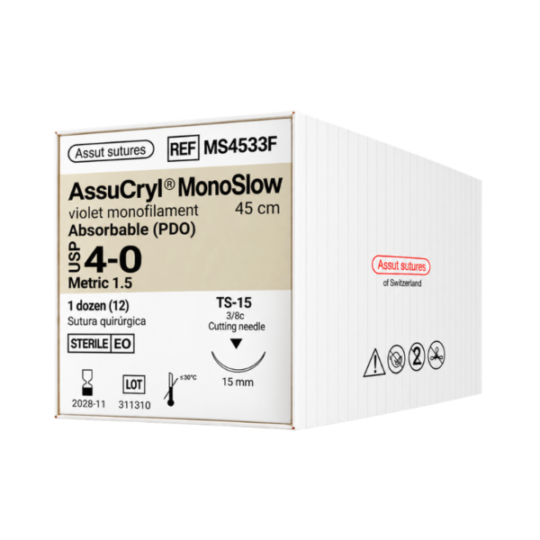 Assucryl Monoslow 4-0 Assut Sutures REF MS4533F