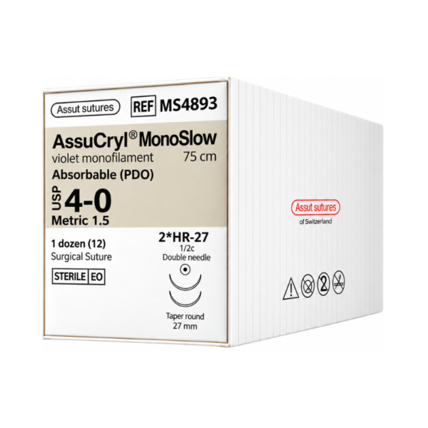 Assucryl Monoslow 4-0 Assut Sutures REF MS4893