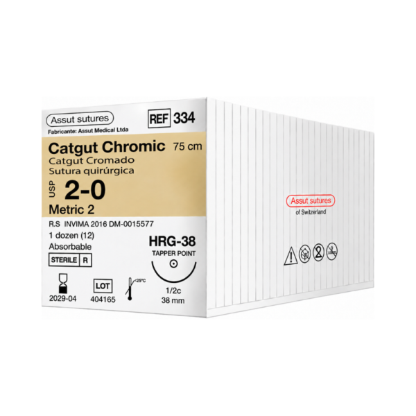 Catgut Cromado 2-0 Assut Sutures REF 334