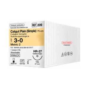 Catgut Simple 3-0 Assut Sutures REF 209