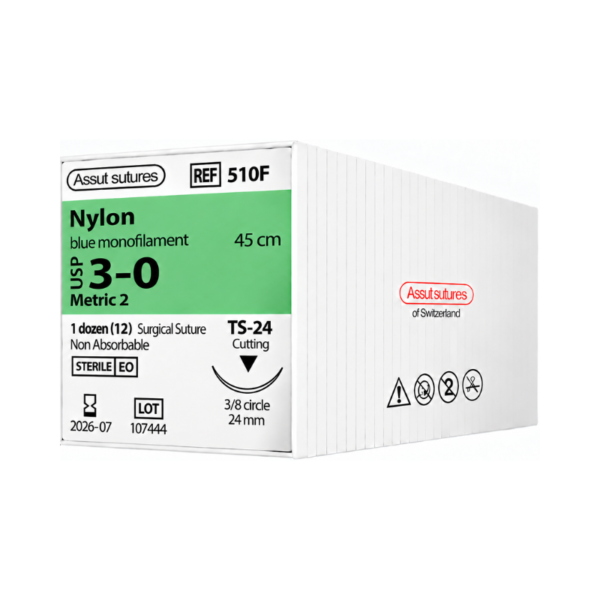 Nylon 3-0 Assut Sutures REF 510F