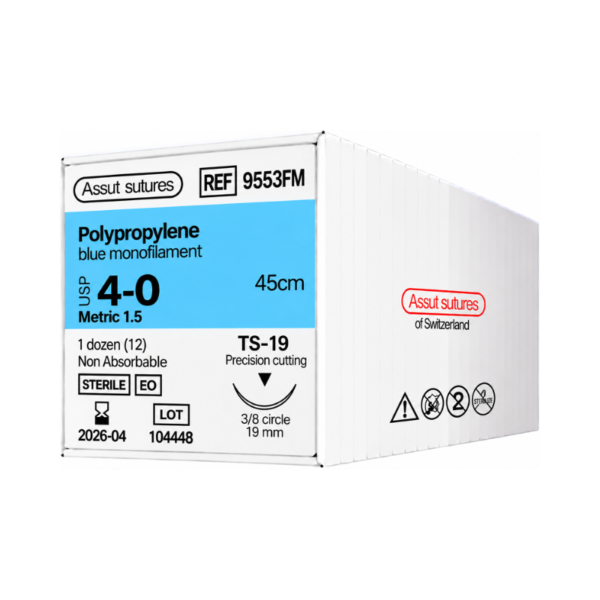 Polipropileno 4-0 Assut Sutures REF 9553FM