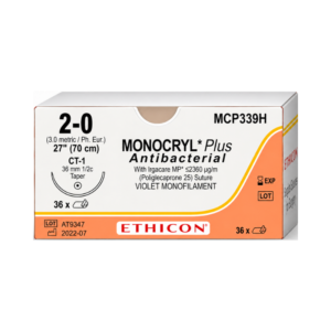 Monocryl Plus Antibacterial 2-0 Ethicon REF MCP339H
