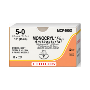 Monocryl Plus Antibacterial 5-0 Ethicon REF MCP490G