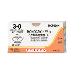 Monocryl Plus Antibacterial 3-0 Ethicon REF MCP936H